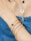 Multicolor Gemstone Eye Charm