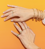 Fluted Split & Diamond Pave Ring