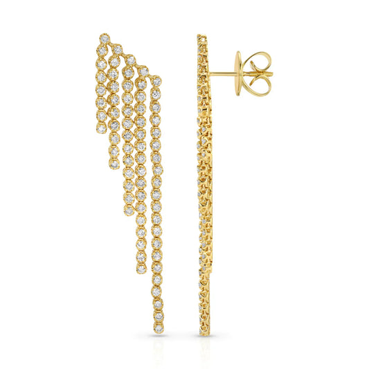 Cascade Diamond Drop Earrings