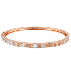 Four Row Diamond Bangle