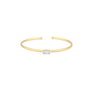Lab Grown Diamond Marquise Flexible Bangle