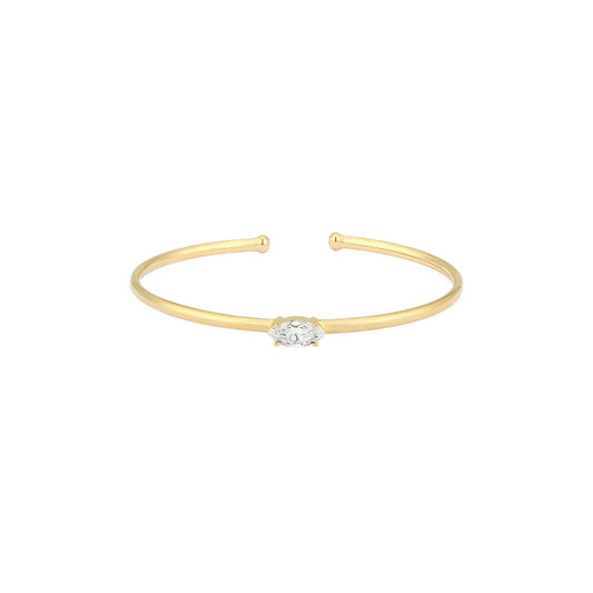Lab Grown Diamond Marquise Flexible Bangle