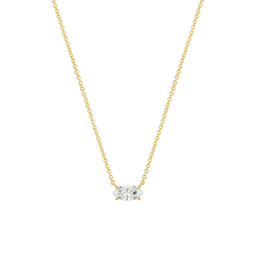 Lab Grown Diamond Marquise Necklace