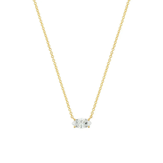 Lab Grown Diamond Marquise Necklace