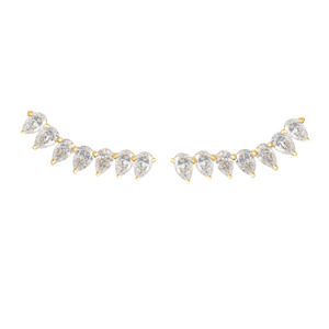 Seven Pear Diamond Crawlers