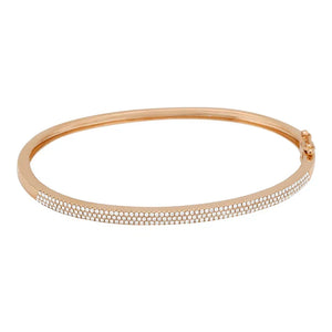 Triple Row Diamond Bangle
