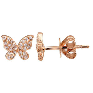 Butterfly Diamond Studs