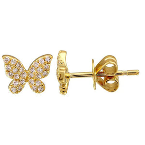 Butterfly Diamond Studs