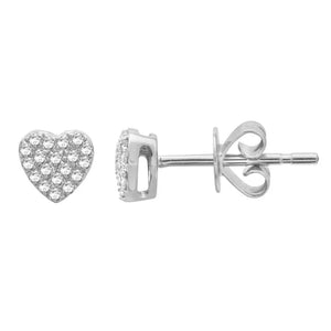 Diamond Heart Mini Piercing Studs*