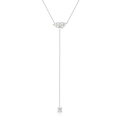 Lab Diamond Multishape Lariat Necklace