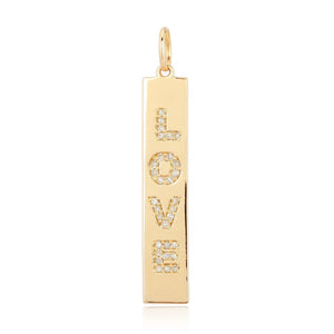 Diamond Love Pendant Charm