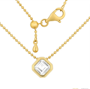 Square Semiprecious Necklace