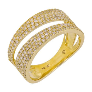 Diamond Pave Split Ring