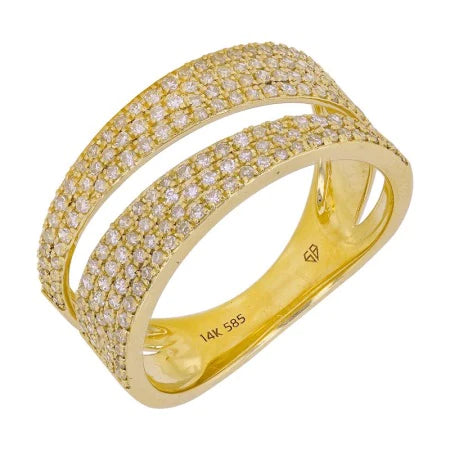 Diamond Pave Split Ring
