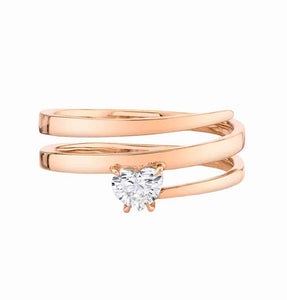 Diamond Heart Ring*