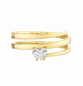 Diamond Heart Ring*
