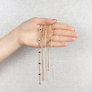 Multi Diamond Star Tennis Bracelet