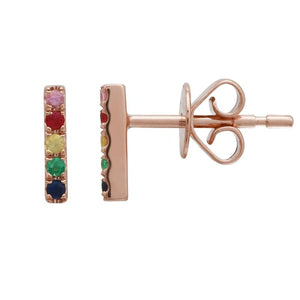 Rainbow Bar Piercings - WG