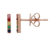 Rainbow Bar Piercings - WG