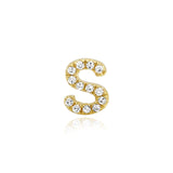 Initial Stud Earrings