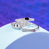Sapphire & Diamonds Stackable Ring