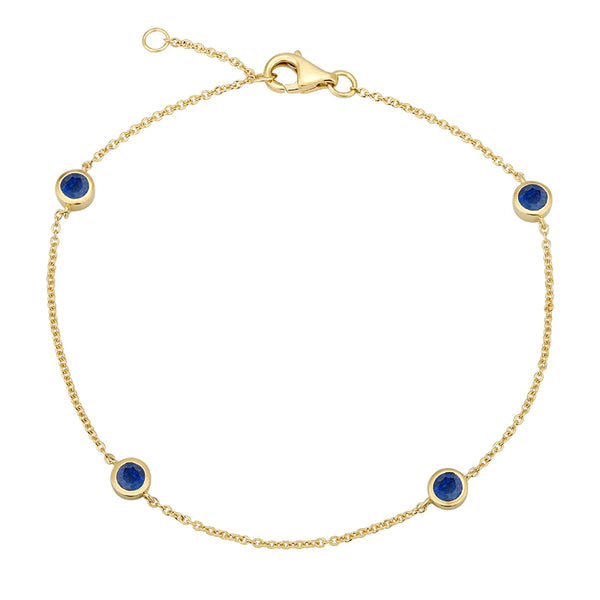 Gemstone Bezel Bracelet
