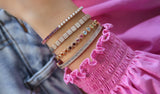 Multi Semi Precious Gemstone Heart Bracelet*