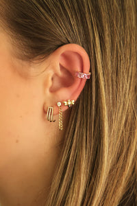 Jumbo Gemstone Rainbow Earcuff