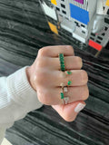 Emerald & Diamonds Stackable Ring