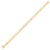 Golden Square Four Diamond Baguette Bracelet