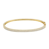 Triple Row Diamond Bangle