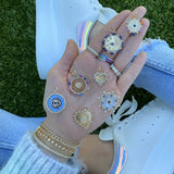 Evil Eye and Star with Blue Sapphire Medallion Charm